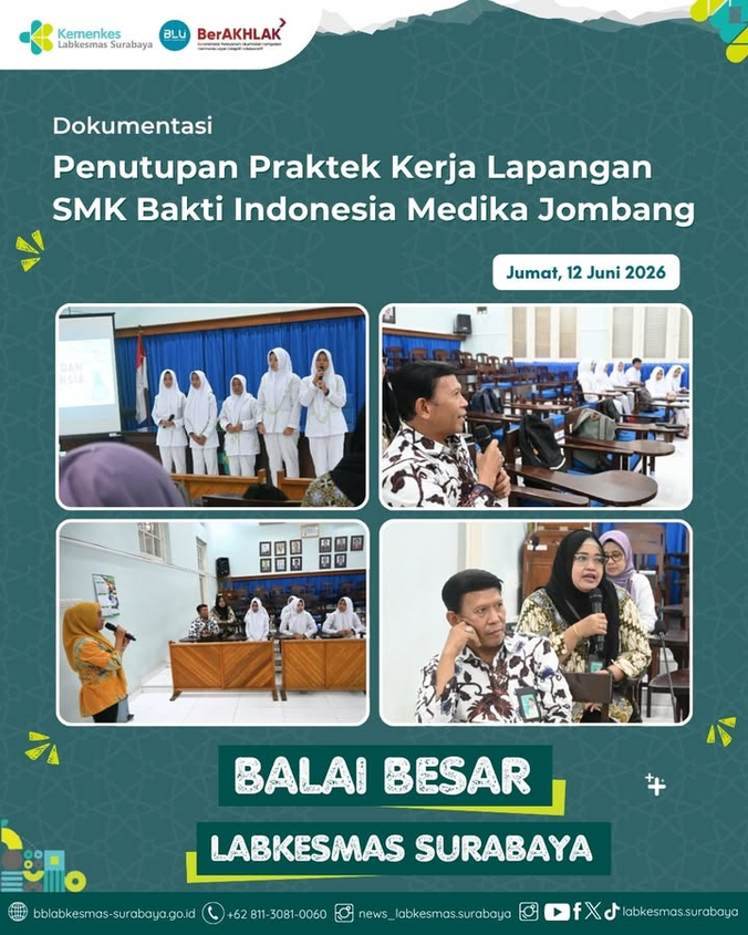 Penutupan PKL SMK Bakti Indonesia Medika Jombang